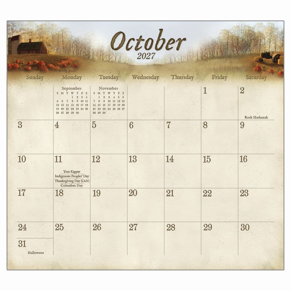 Road Home 2027 Magnetic Calendar by Billy Jacobs - Calendars.com