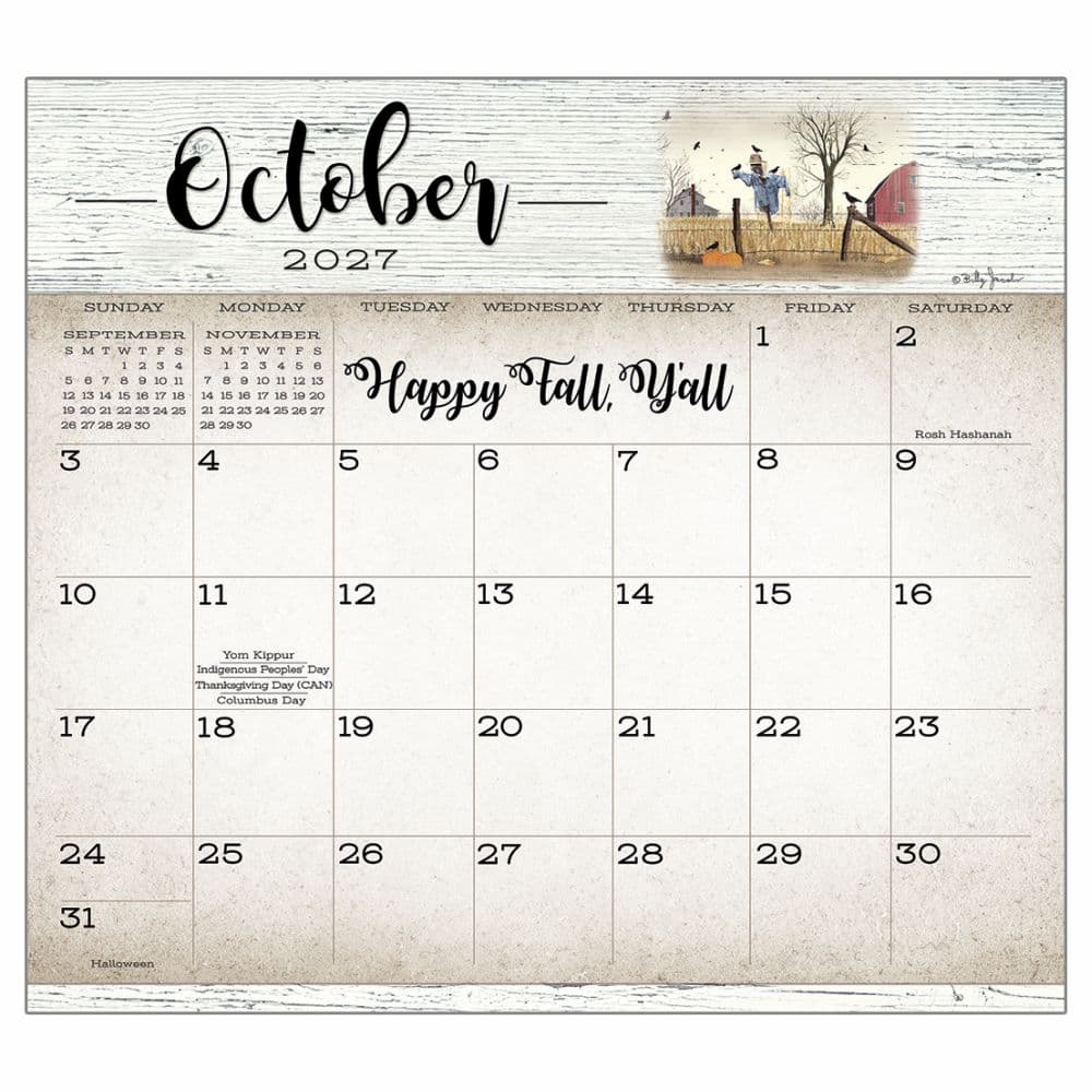 Farmhouse 2027 Magnetic Calendar by Billy Jacobs Fourth Alternate Image