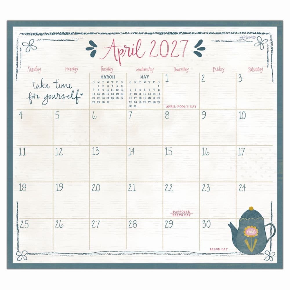 image Tea Time 2027 Magnetic Calendar by Katie Doucette Main Product Image