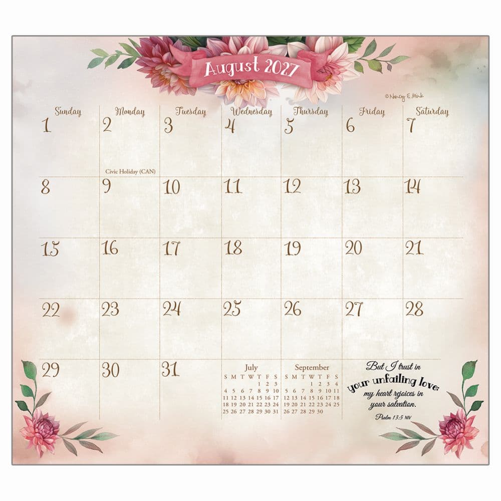 image Faithful Heart and Home 2027 Magnetic Calendar by Nancy Mink Main Product Image
