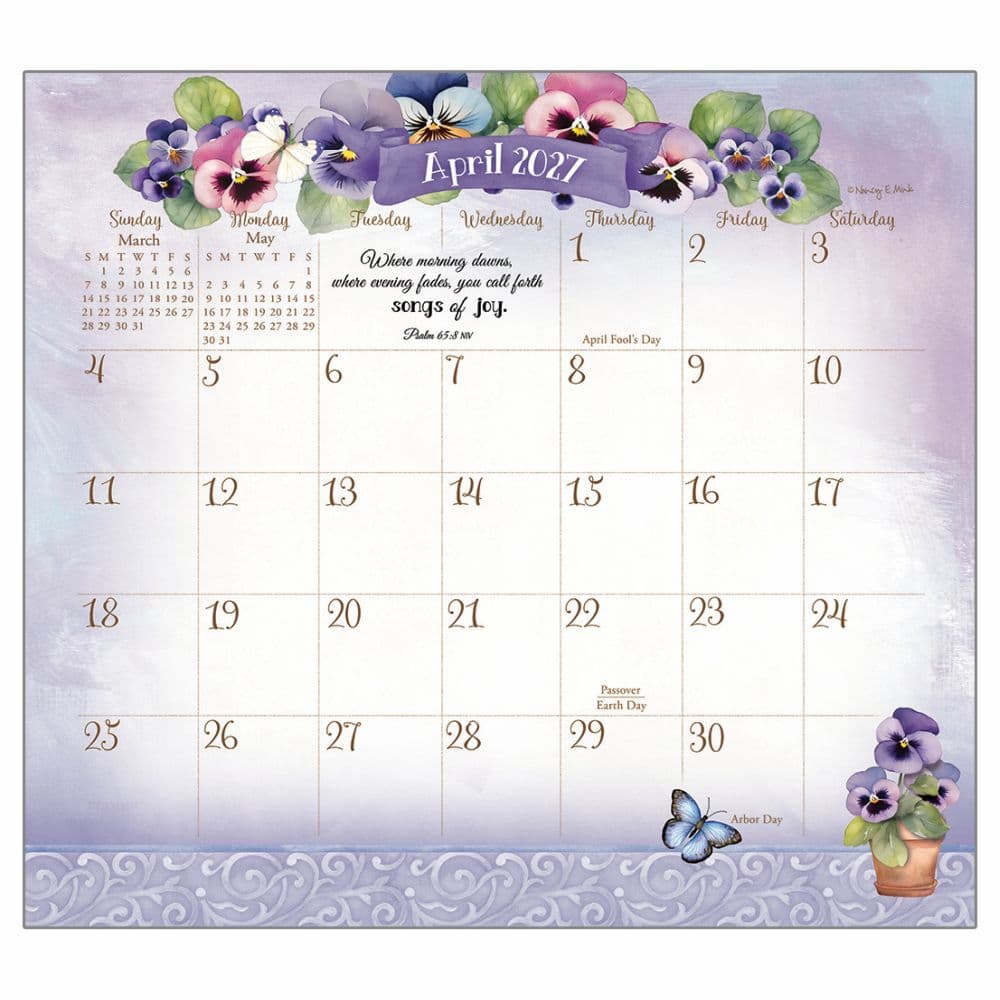 Faithful Heart and Home 2027 Magnetic Calendar by Nancy Mink Third Alternate Image