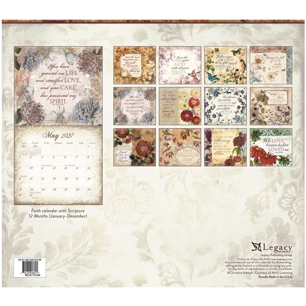 Walk by Faith 2027 Mini Wall Calendar First Alternate Image