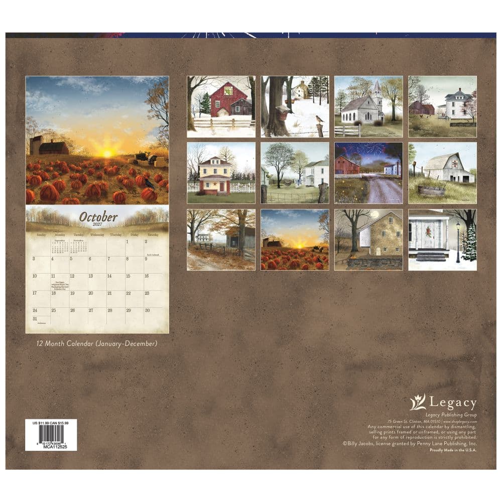 Road Home 2027 Mini Wall Calendar by Billy Jacobs First Alternate Image