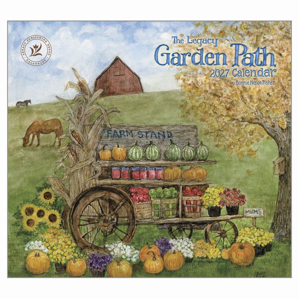 Garden Path 2027 Wall Calendar by Bonnie Heppe Fisher Main Product Image