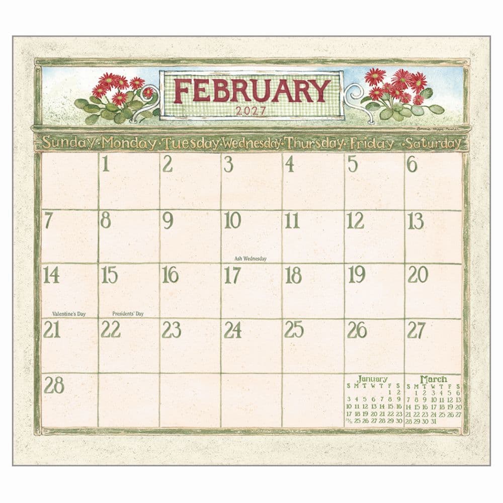 Garden Path 2027 Wall Calendar by Bonnie Heppe Fisher Second Alternate Image