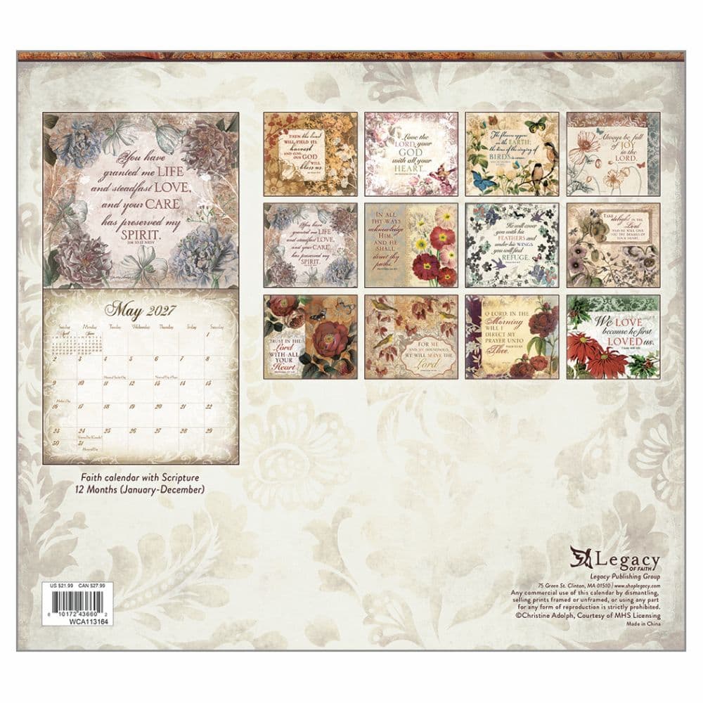 Walk By Faith 2027 Wall Calendar by Christine Adolph First Alternate Image