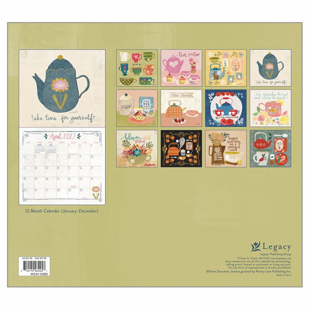 Tea Time 2027 Wall Calendar First Alternate Image