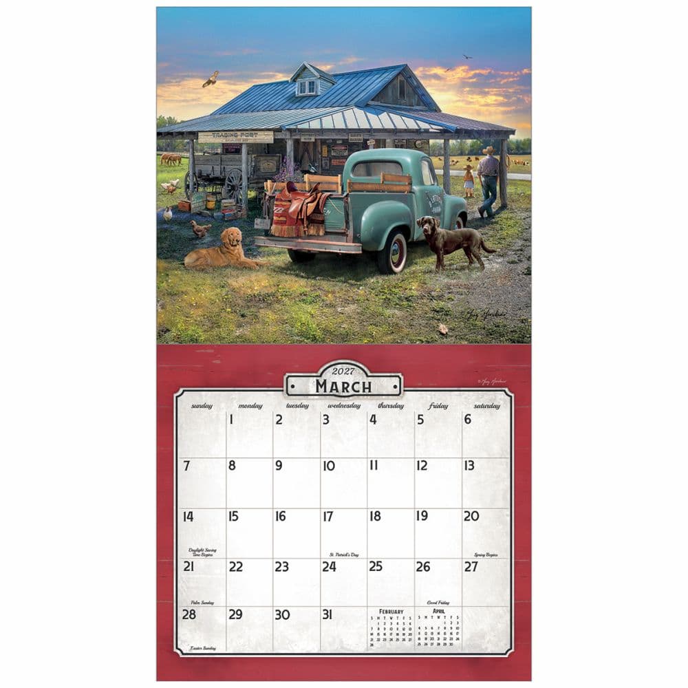 Nostalgic Main Street 2027 Wall Calendar by Greg Giordano Third Alternate Image