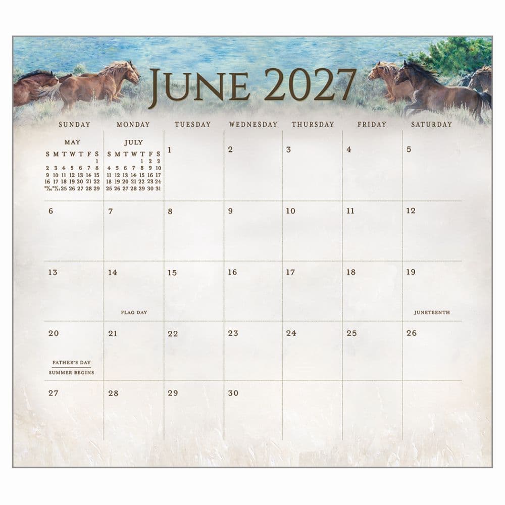 Horses 2027 Wall Calendar by Hautman Brothers Second Alternate Image