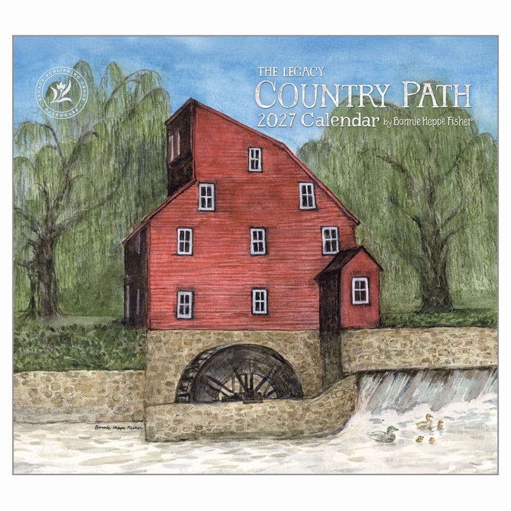 Country Path 2027 Wall Calendar by Bonnie Heppe Fisher Main Product Image