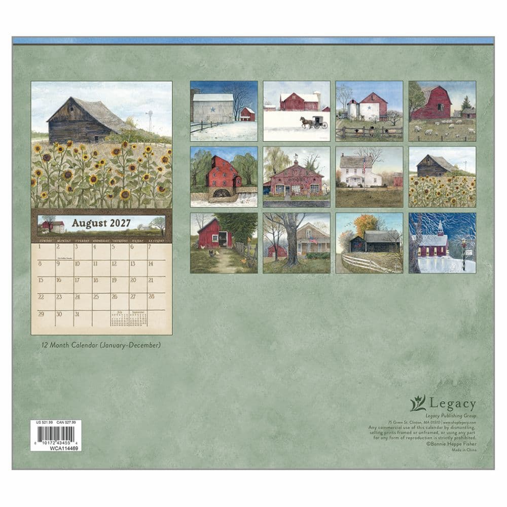 Country Path 2027 Wall Calendar by Bonnie Heppe Fisher First Alternate Image