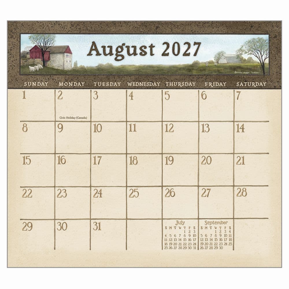 Country Path 2027 Wall Calendar by Bonnie Heppe Fisher Second Alternate Image