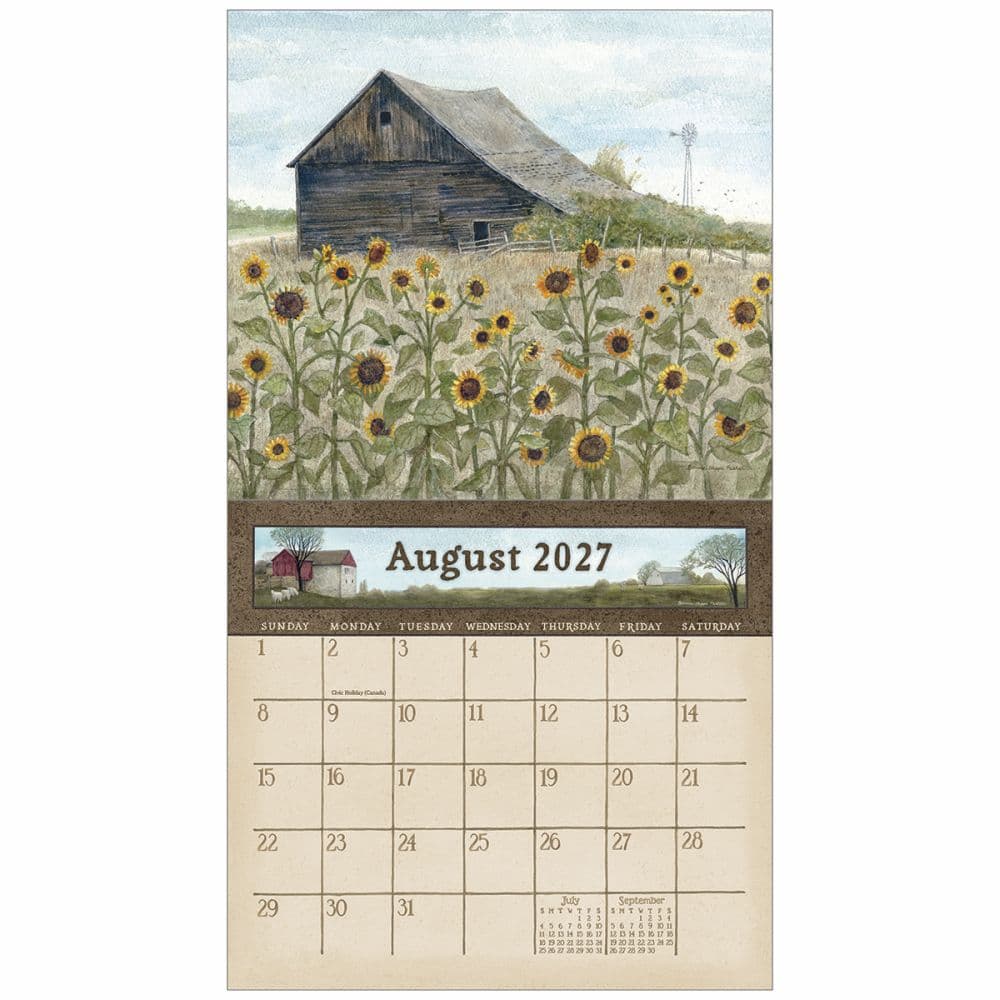Country Path 2027 Wall Calendar by Bonnie Heppe Fisher Third Alternate Image