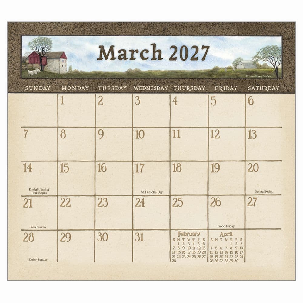 Country Blessings 2027 Wall Calendar by Bonnie Heppe Fisher Second Alternate Image
