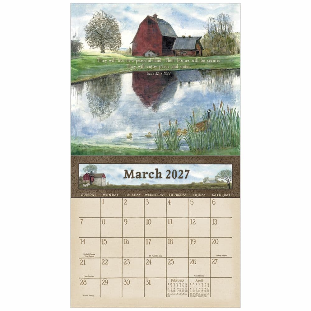 Country Blessings 2027 Wall Calendar by Bonnie Heppe Fisher Third Alternate Image