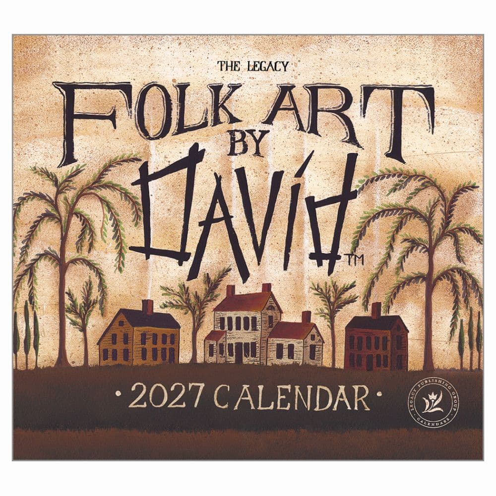 image Folk Art by David Harden 2027 Wall Calendar Main Product Image