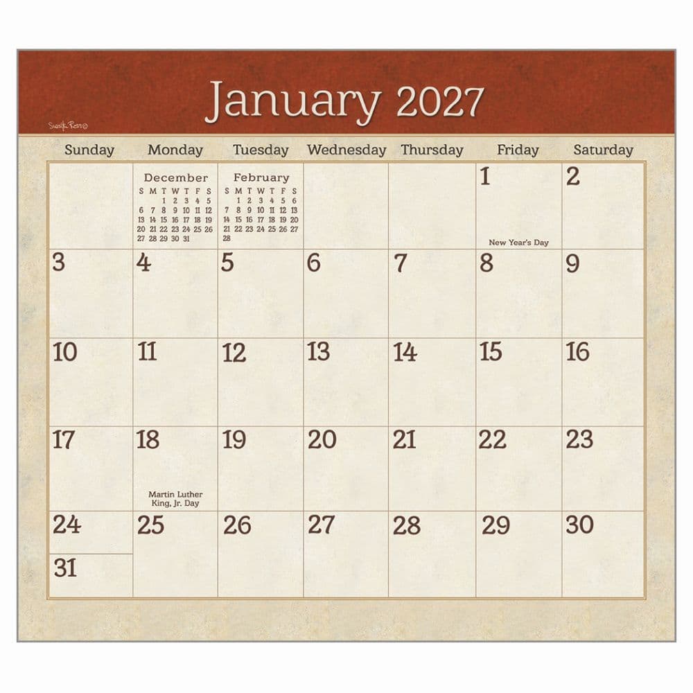 Puppies 2027 Wall Calendar by Sueellen Ross Second Alternate Image