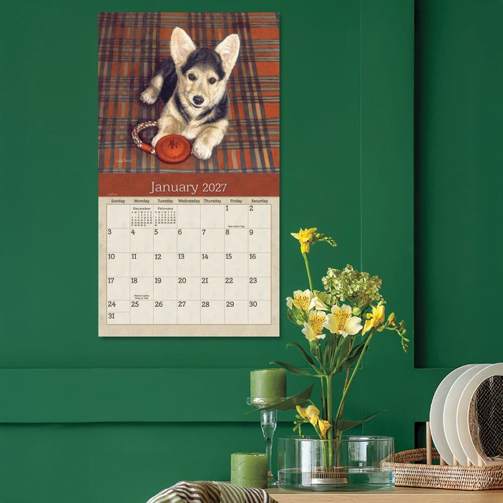 Puppies 2027 Wall Calendar by Sueellen Ross Fourth Alternate Image