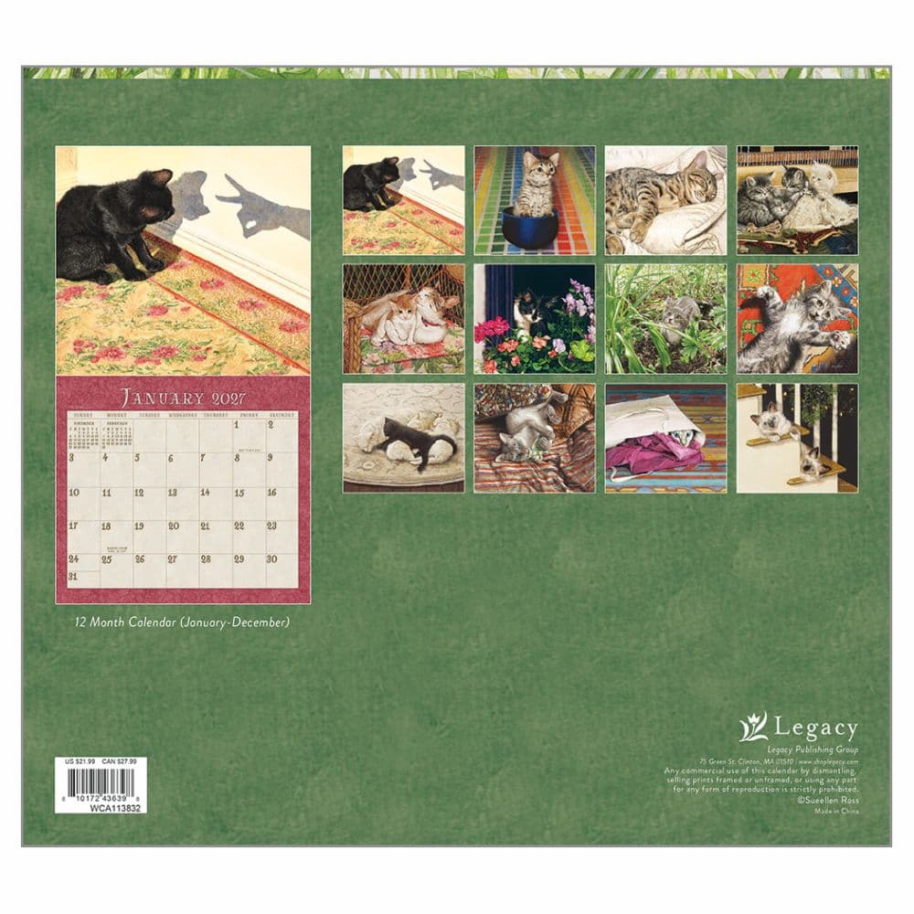 Kittens 2027 Wall Calendar by Sueellen Ross First Alternate Image