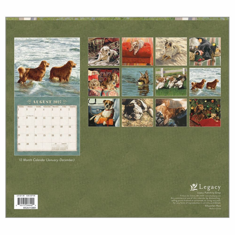 Dogs We Love 2027 Wall Calendar by Sueellen Ross First Alternate Image