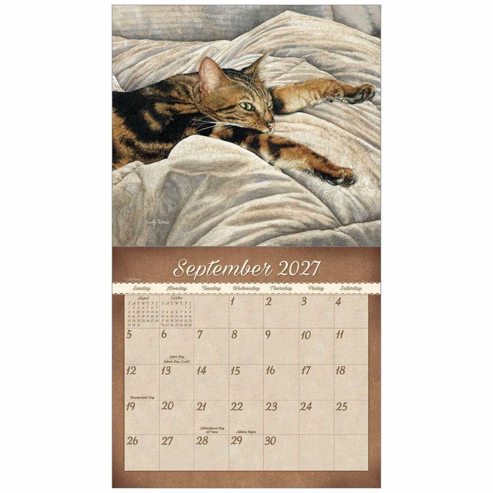 Cats We Love 2027 Wall Calendar by Sueellen Ross Third Alternate Image