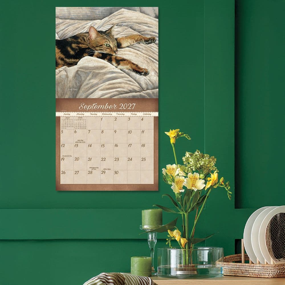 Cats We Love 2027 Wall Calendar by Sueellen Ross Fourth Alternate Image