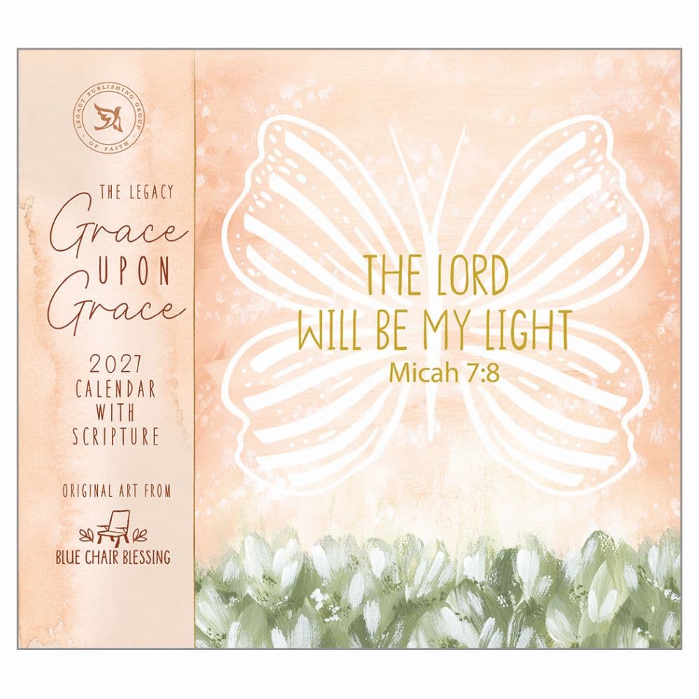 Grace Upon Grace 2027 Wall Calendar by Blue Chair Blessings