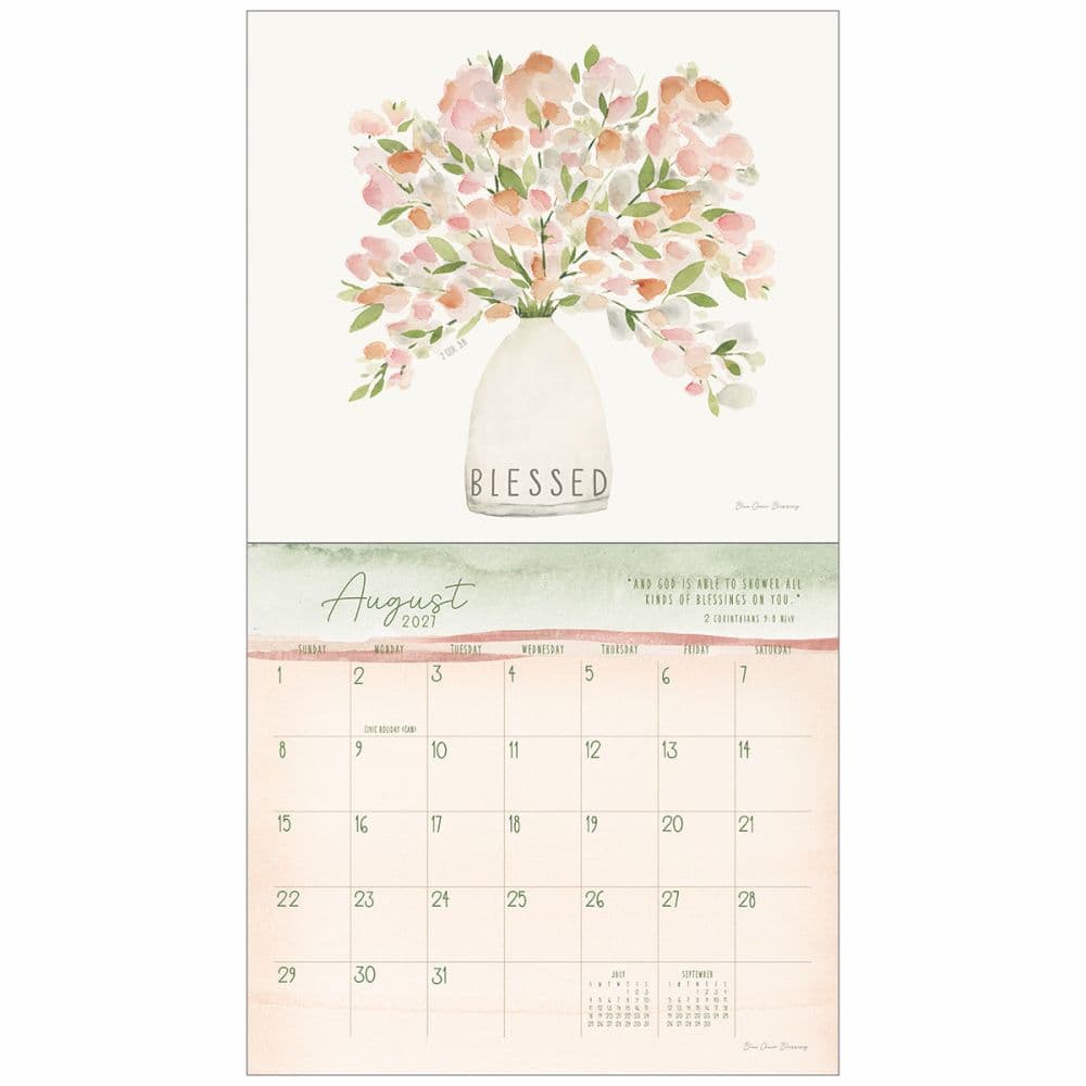 Grace Upon Grace 2027 Wall Calendar by Blue Chair Blessings Third Alternate Image