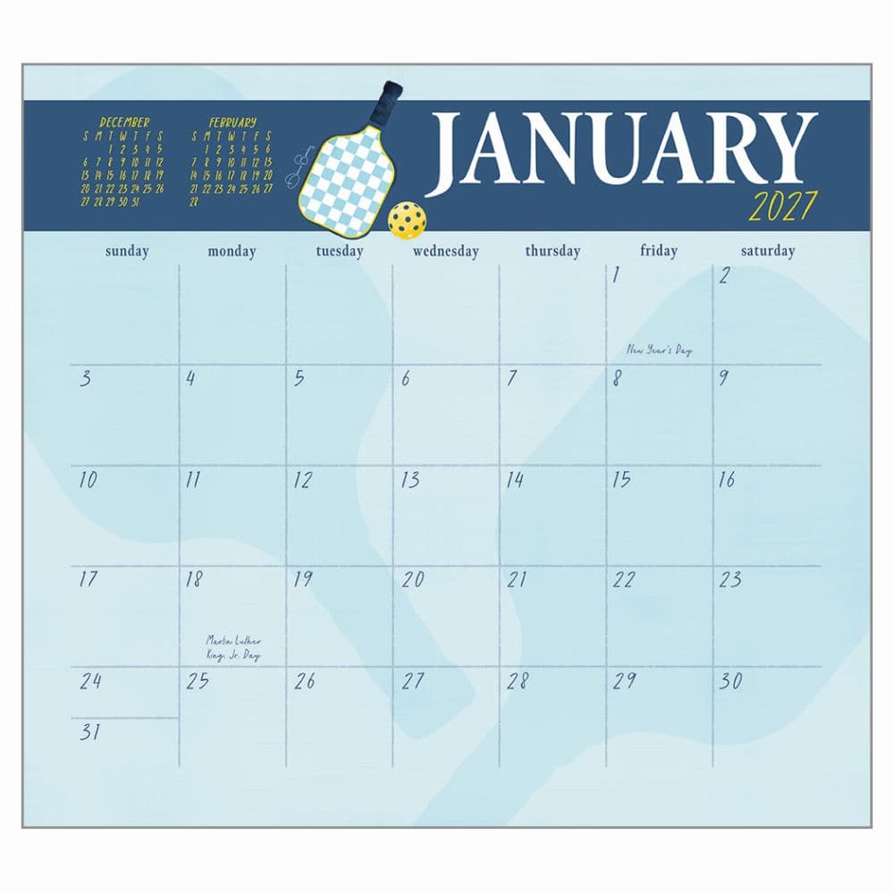 Pickleball Is Life 2027 Wall Calendar Second Alternate Image