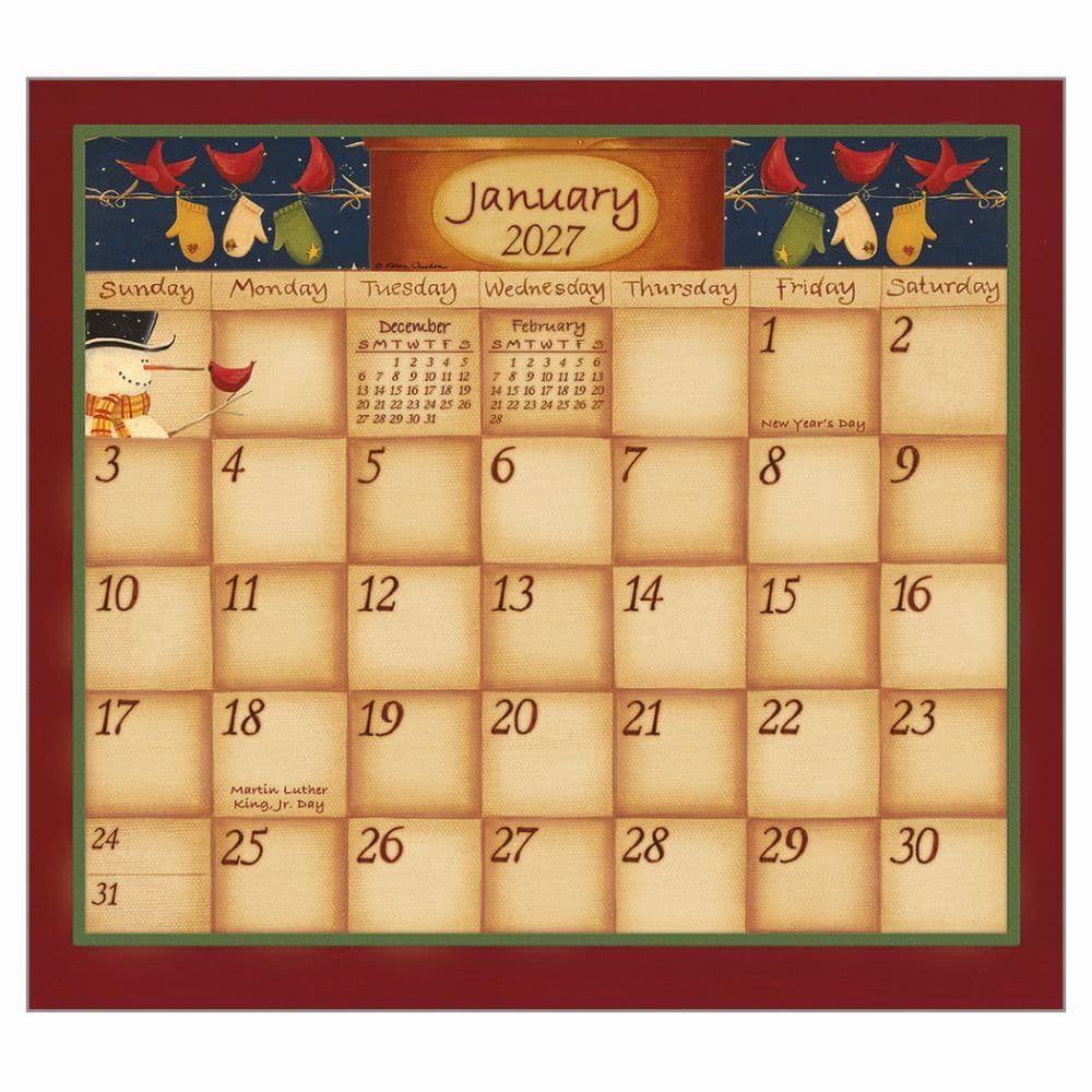 Simply Shaker 2027 Wall Calendar by Karen Cruden Second Alternate Image