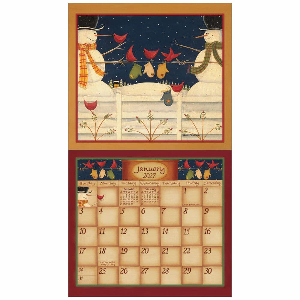 Simply Shaker 2027 Wall Calendar by Karen Cruden Third Alternate Image