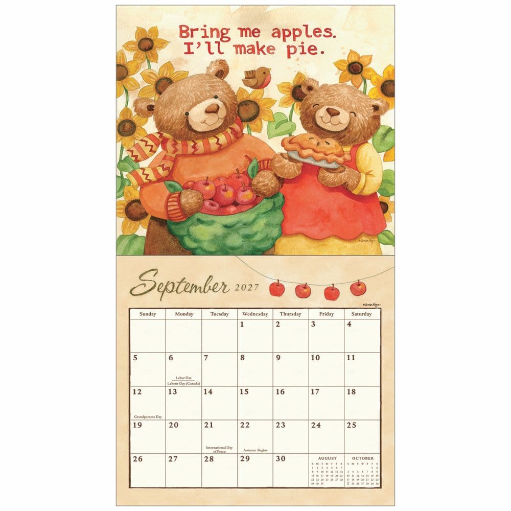 Bears 2027 Wall Calendar by Teresa Kogut Third Alternate Image