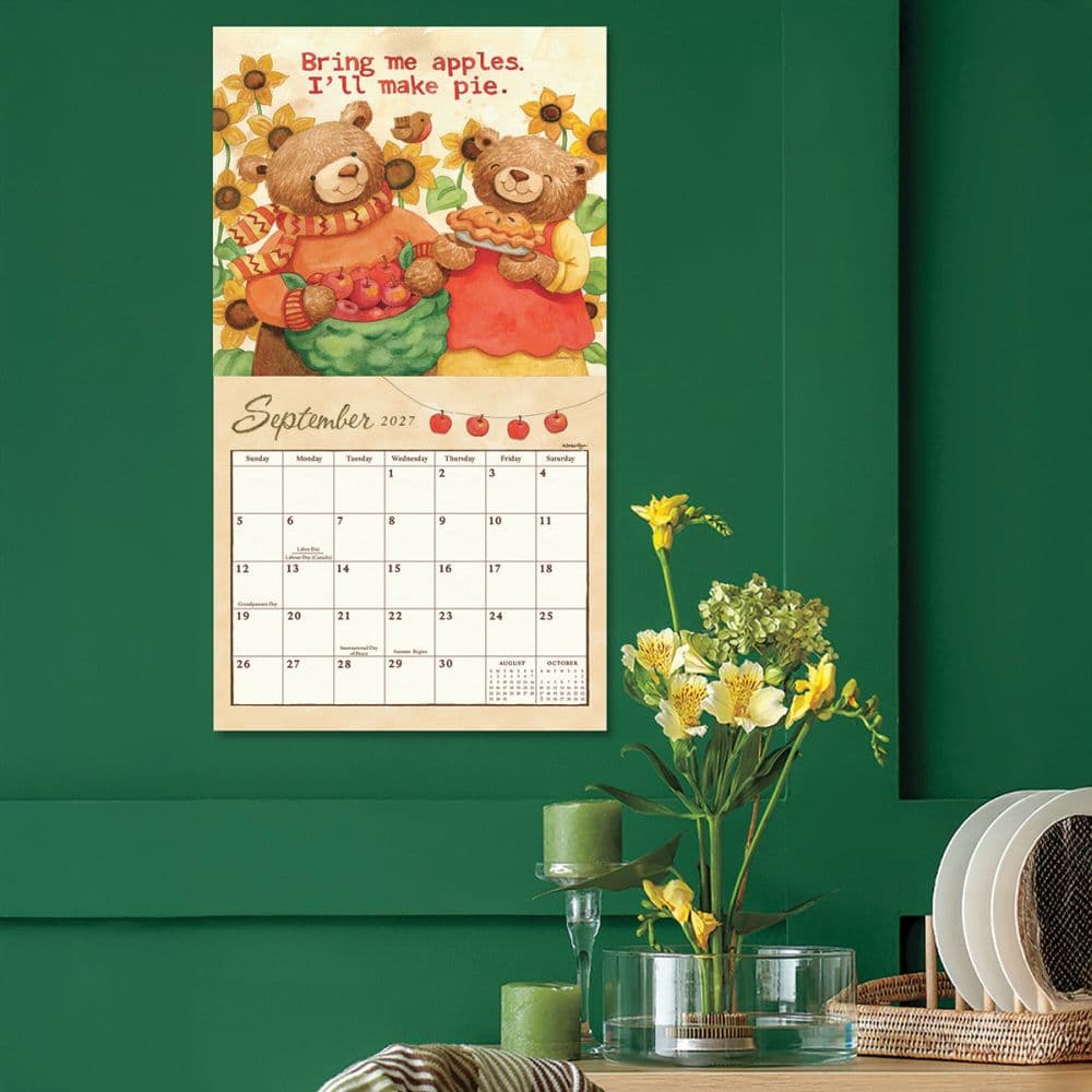 Bears 2027 Wall Calendar by Teresa Kogut Fourth Alternate Image