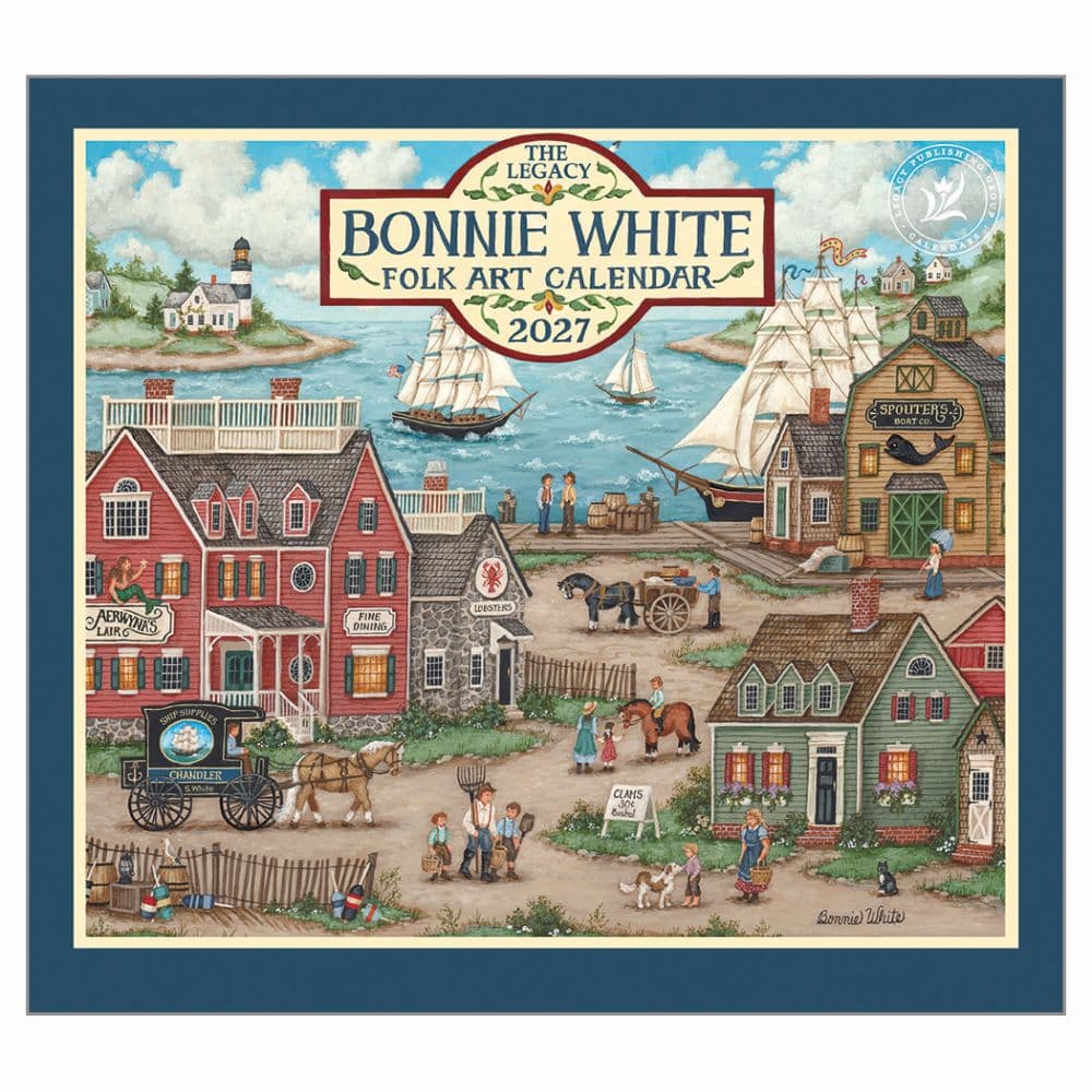 image Folk Art 2027 Wall Calendar by Bonnie White Main Product Image