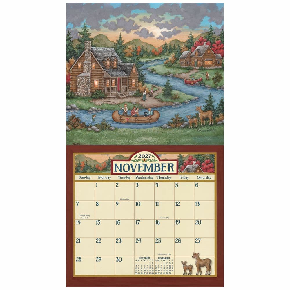 Folk Art 2027 Wall Calendar by Bonnie White Third Alternate Image