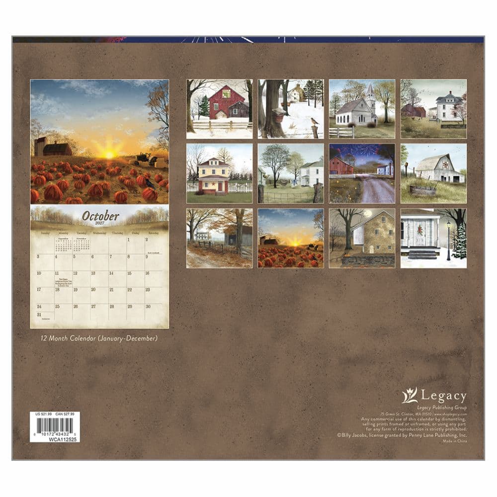 Road Home 2027 Wall Calendar by Billy Jacobs First Alternate Image