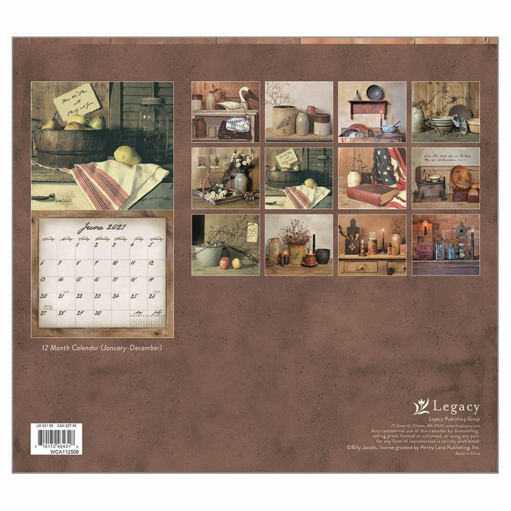 Simple Treasures 2027 Wall Calendar by Billy Jacobs First Alternate Image