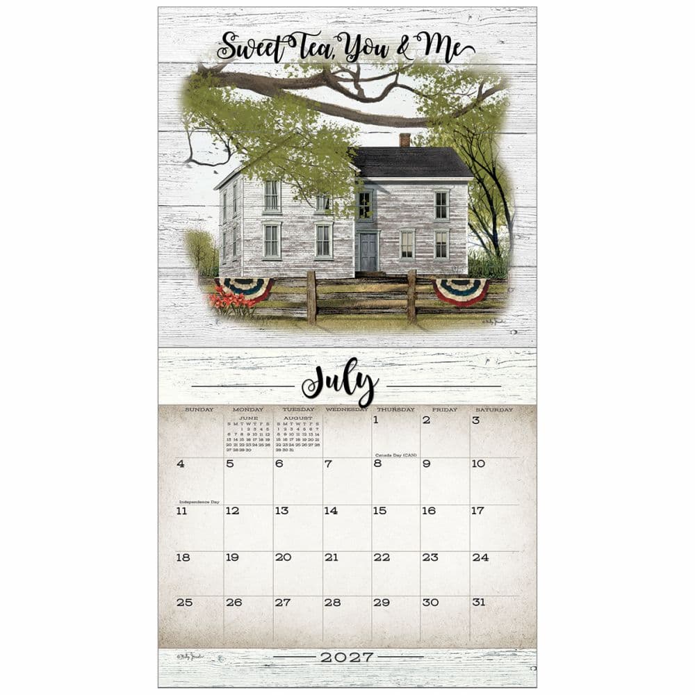 Farmhouse 2027 Wall Calendar by Billy Jacobs Third Alternate Image