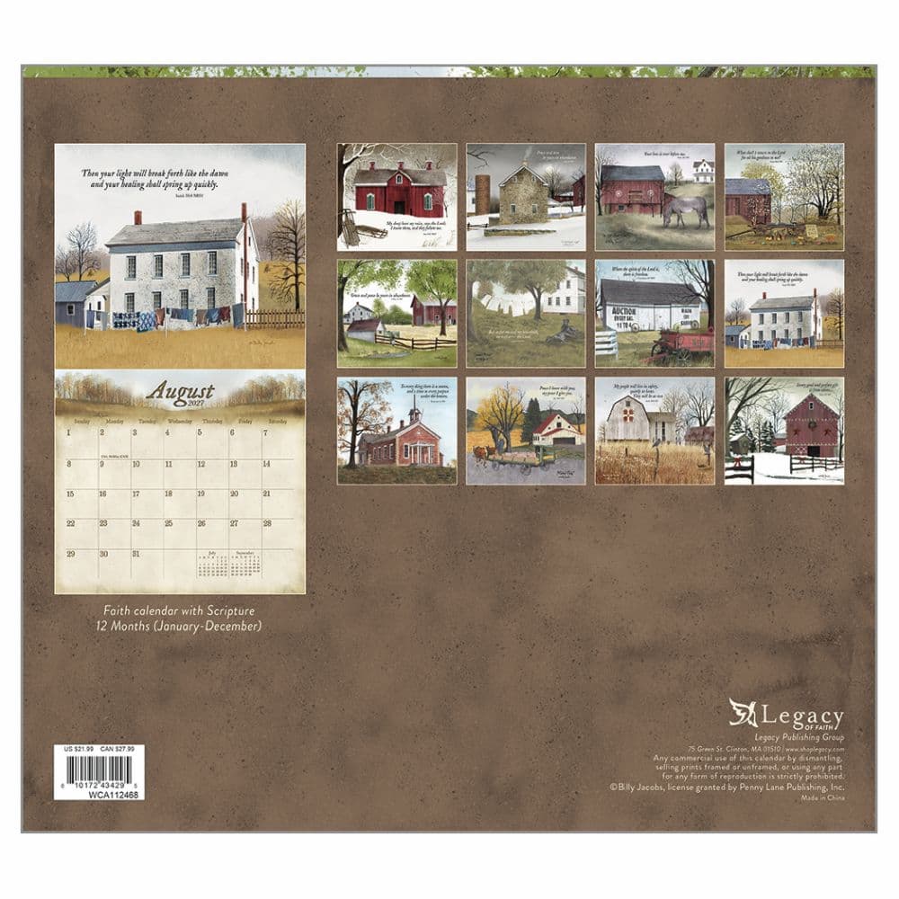 Blessings of the Home 2027 Wall Calendar by Billy Jacobs First Alternate Image