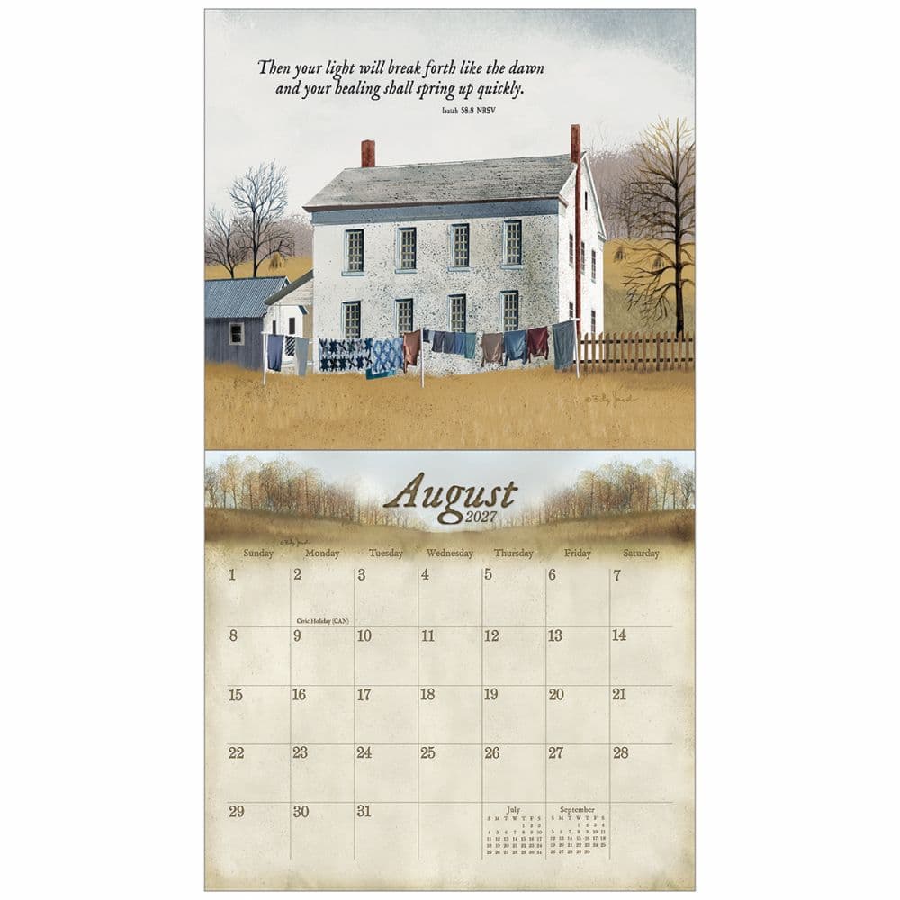 Blessings of the Home 2027 Wall Calendar by Billy Jacobs Third Alternate Image