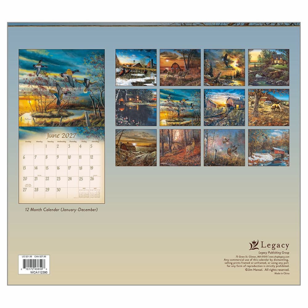 Everyday Life 2027 Wall Calendar by Jim Hansel First Alternate Image