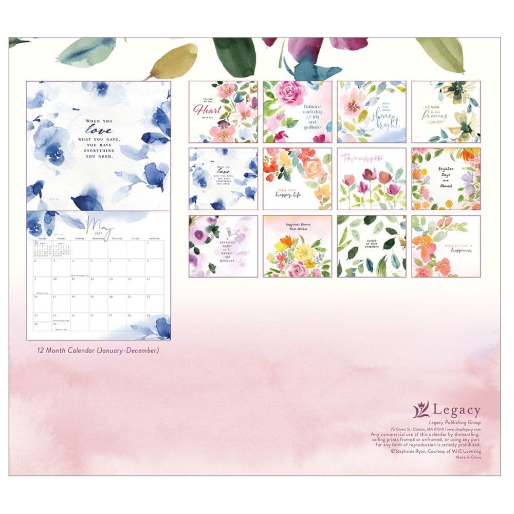 Gratitude 2027 Wall Calendar by Stephanie Ryan First Alternate Image