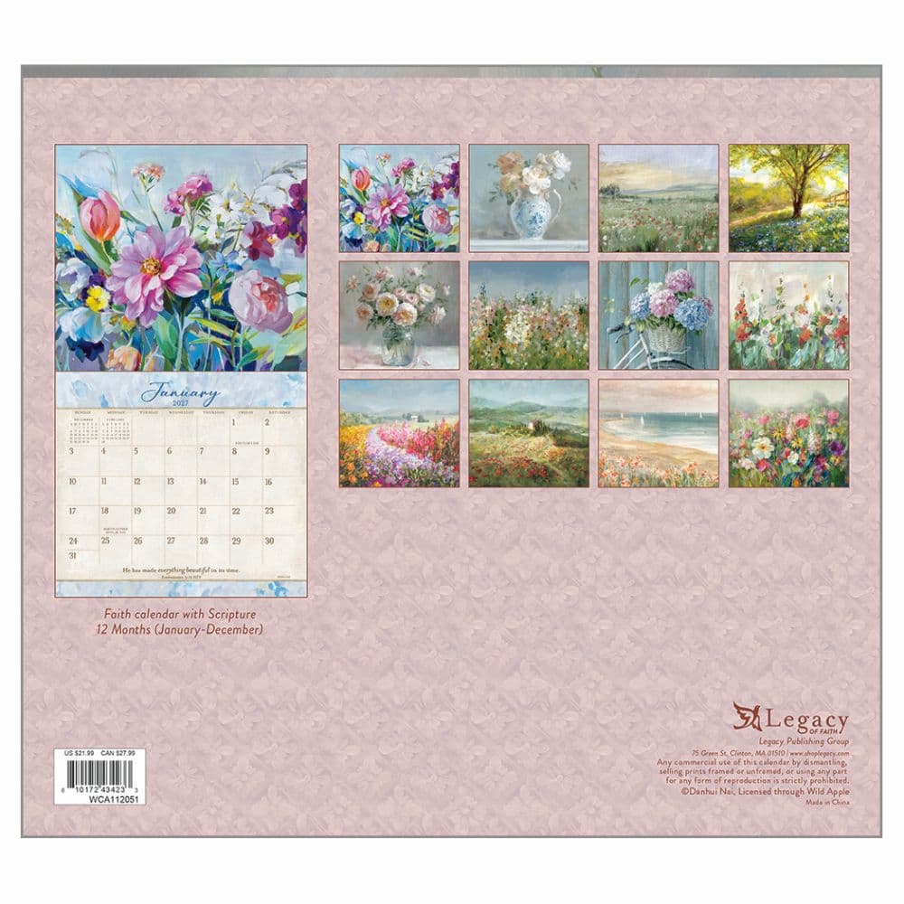 Tranquility 2027 Wall Calendar by Danhui Nai First Alternate Image