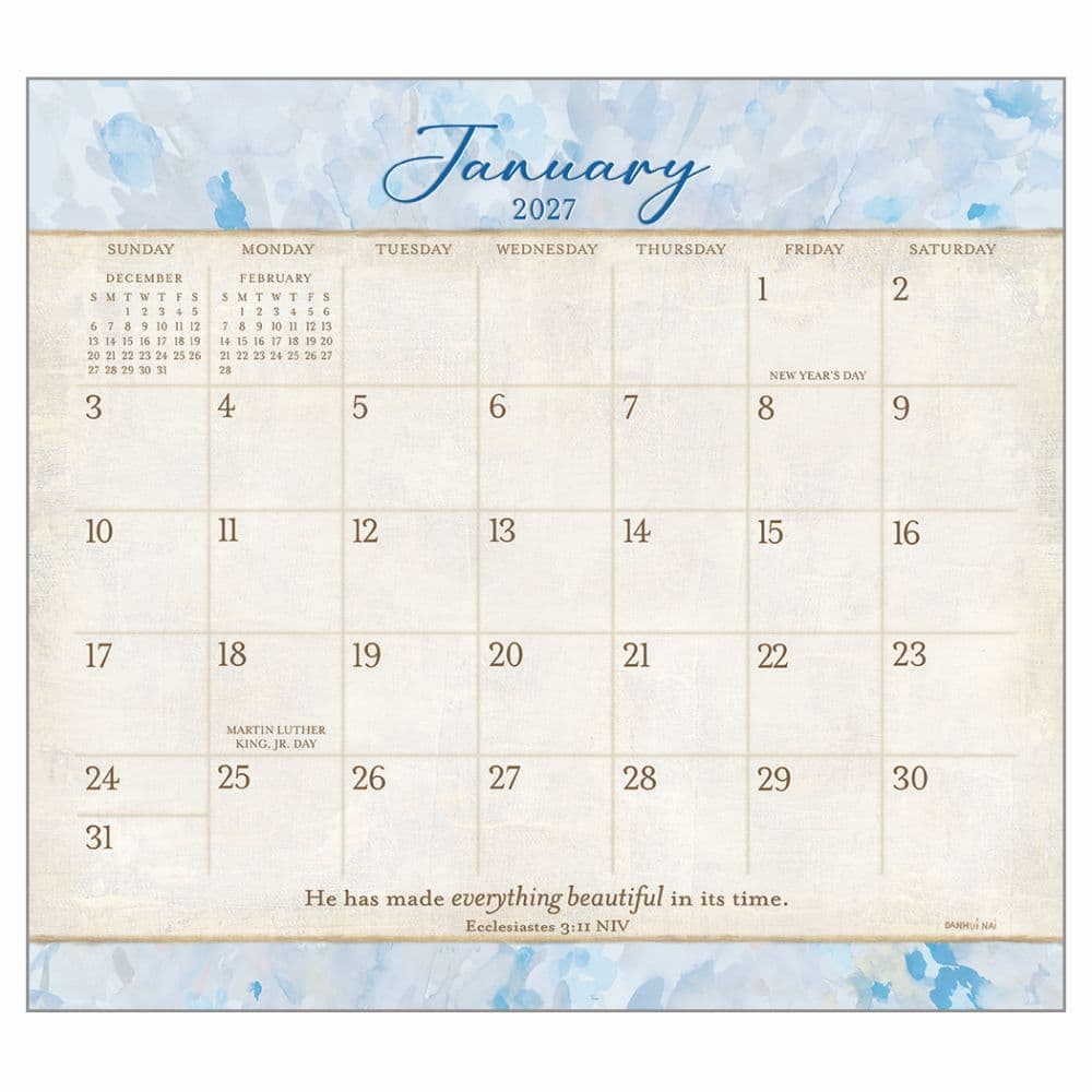 Tranquility 2027 Wall Calendar by Danhui Nai Second Alternate Image