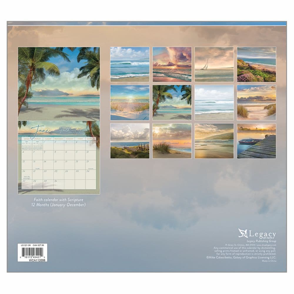 Seaside Serenity 2027 Wall Calendar by Mike Calascibetta First Alternate Image