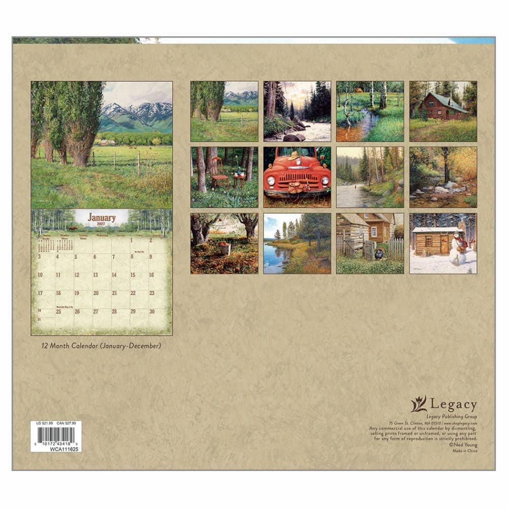 Woodland 2027 Wall Calendar by Ned Young First Alternate Image