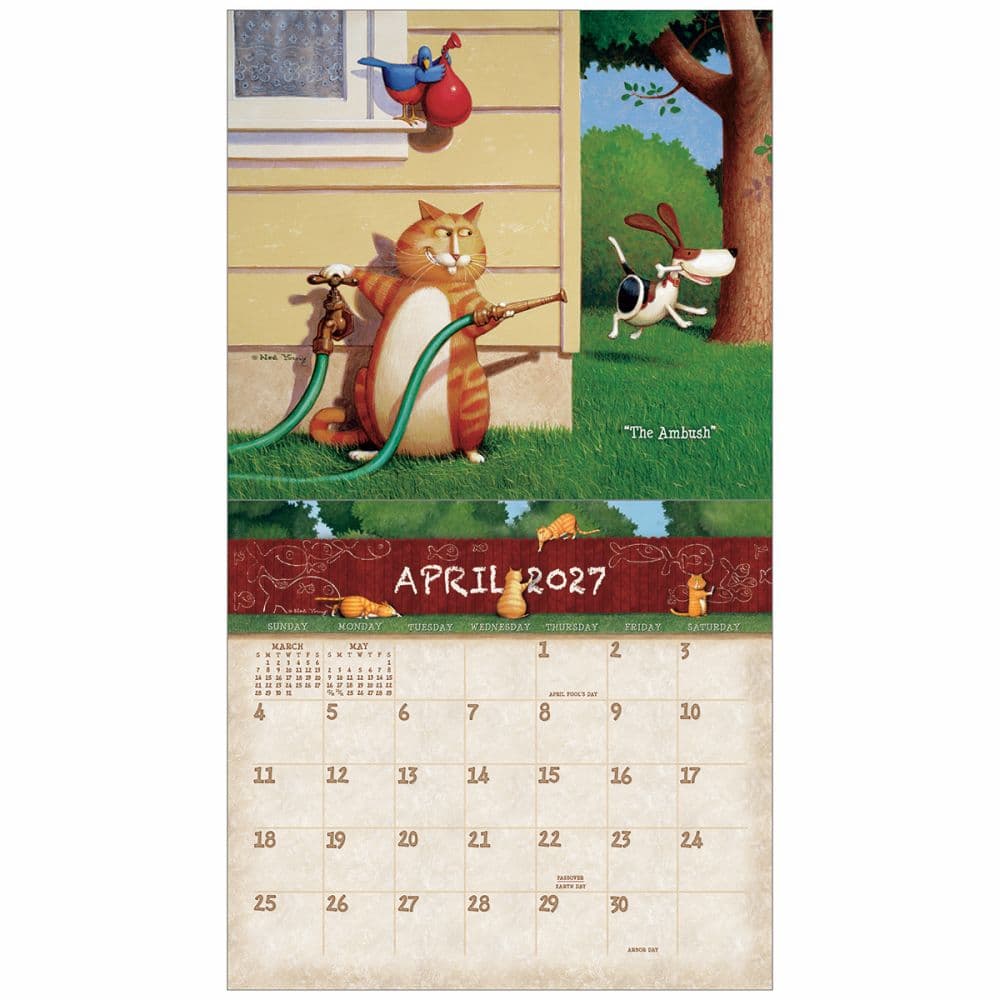 Cats Life 2027 Wall Calendar by Ned Young Third Alternate Image