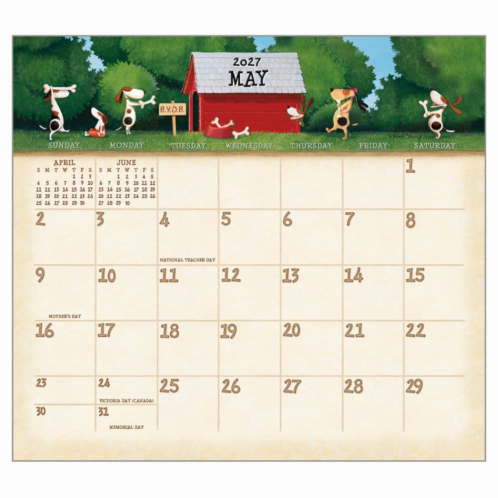 Dogs Life 2027 Wall Calendar by Ned Young Second Alternate Image