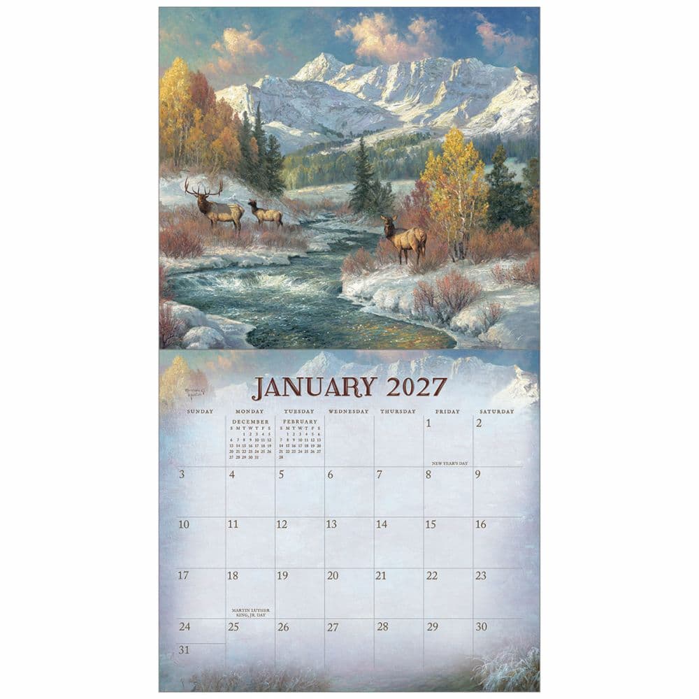 Four Seasons 2027 Wall Calendar by Abraham Hunter Third Alternate Image