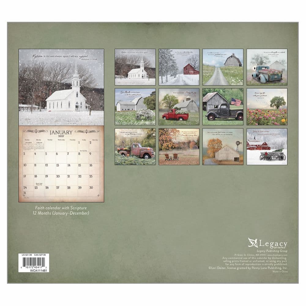 Land of Blessings 2027 Wall Calendar by Lori Deiter First Alternate Image